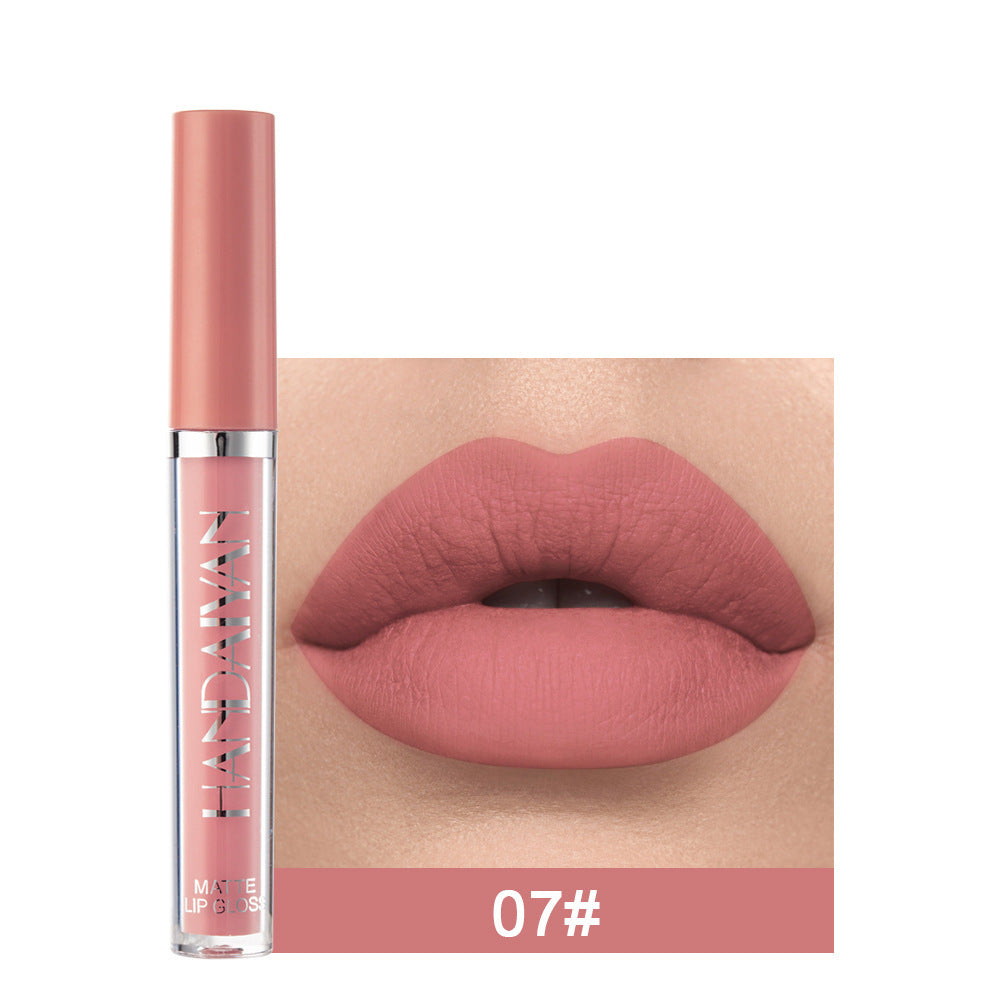 Handaiyan Matte Liquid Lipstick – Waterproof, Non-Stick Mini Gloss Handaiyan Matte Lip Glaze Liquid Lipstic | Ectron Online