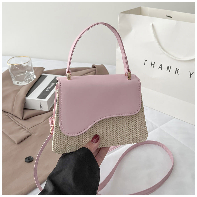 One-Shoulder Shell Straw Woven Simple Bag One-shoulder Shell Straw Woven Simple Ba | Ectron Online