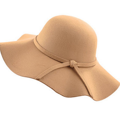 Dome wave side sun hat female