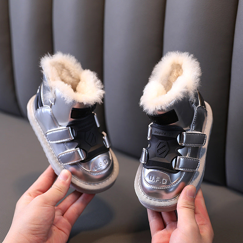 Boys' Winter Snow Boots | Waterproof, Wool Lined & Mirror Finish Winter Children's Mirror Waterproof Snow | Ectron Online