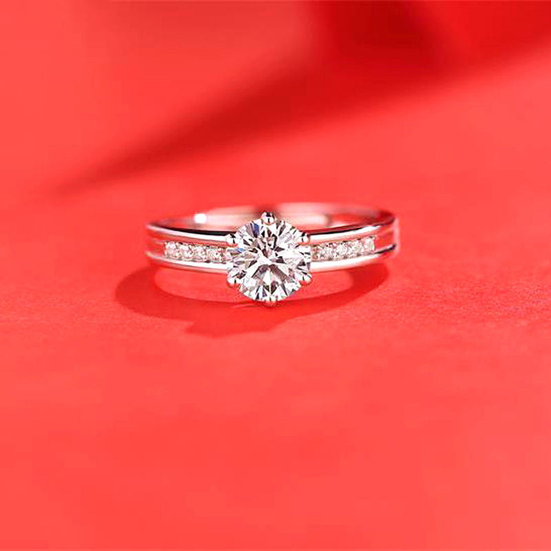 Female Ring Imitation Moissan Diamond Ring Female