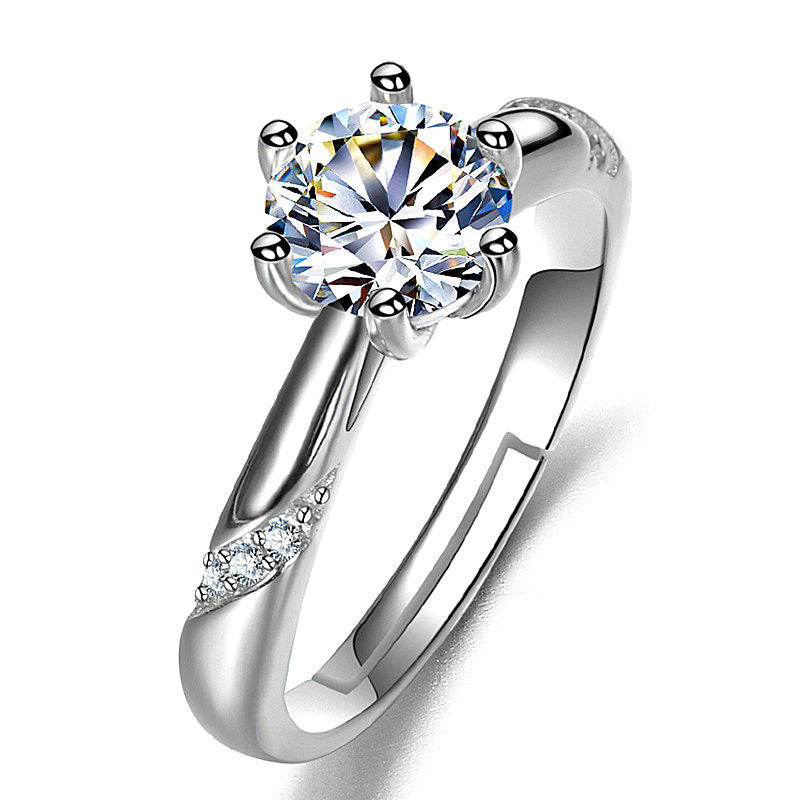 Female Ring Imitation Moissan Diamond Ring Female