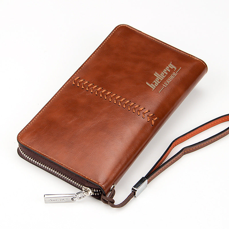 Multifunctional Leather Clutch Bag & Wallet for Men Leather Men's Clutch Bag Multifunctional | Ectron Online