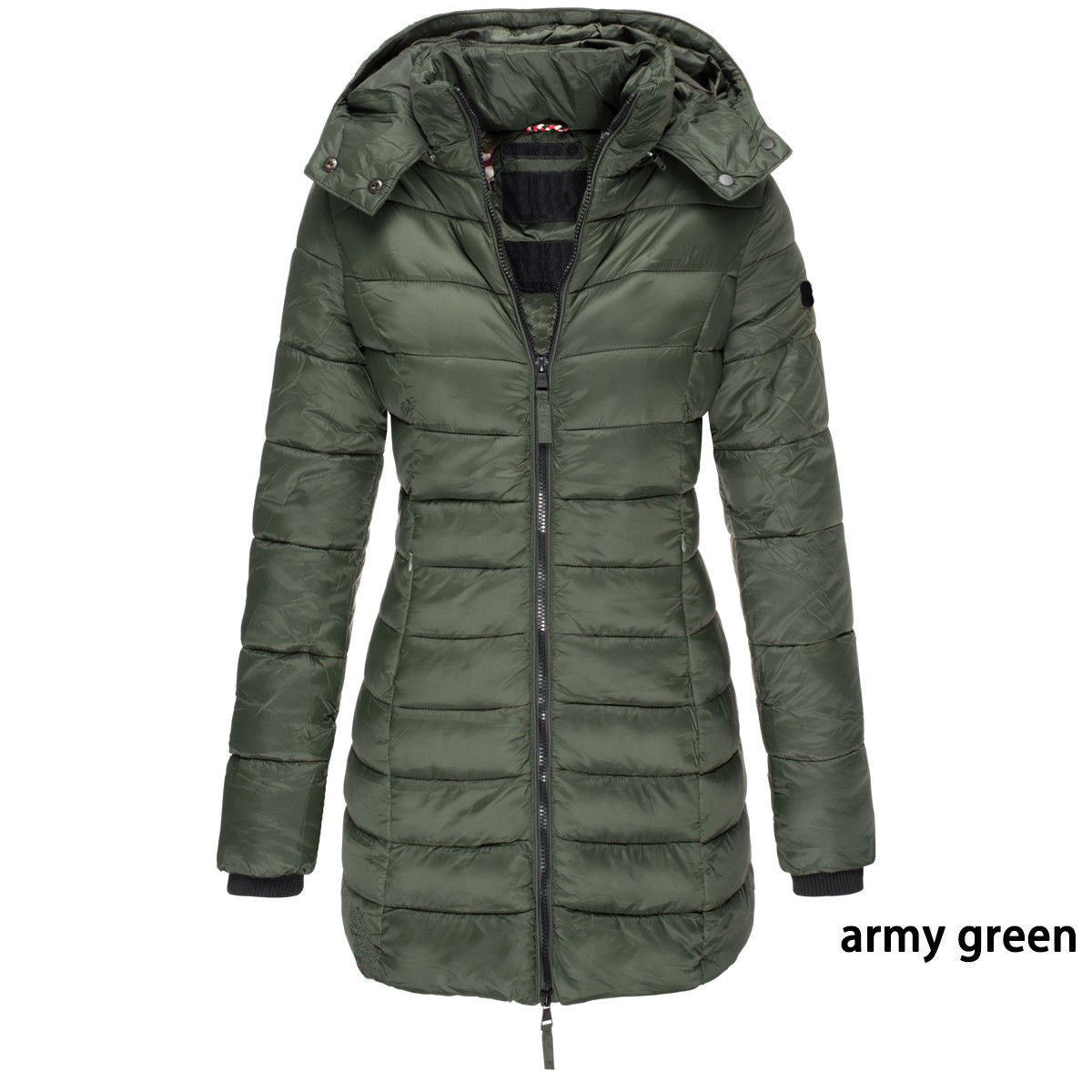 Mid-length Slim-fit Quilted Jacket