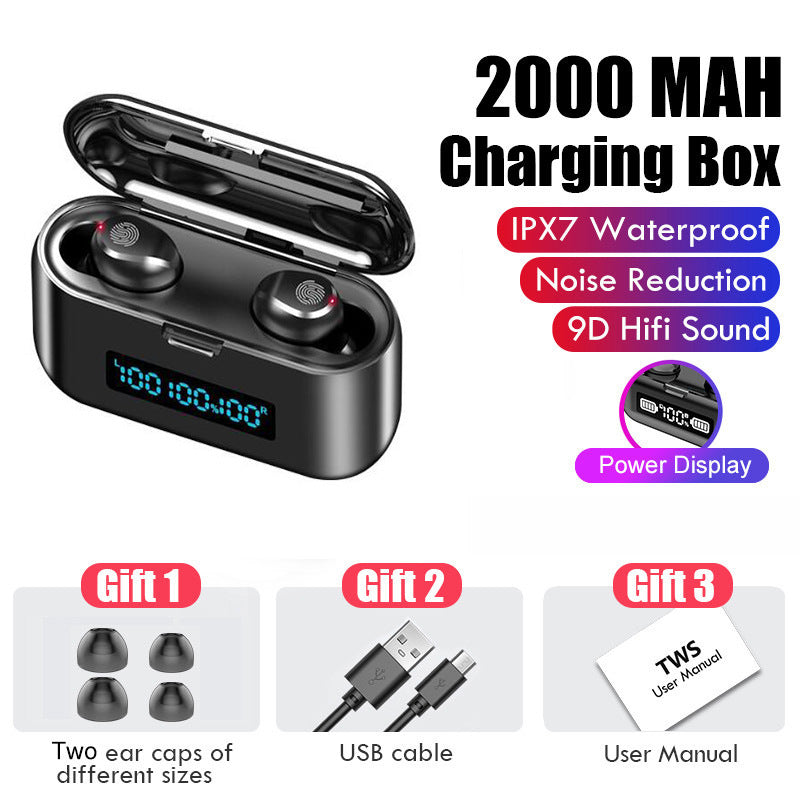 Wireless Bluetooth TWS Headset with Power Display Wireless Bluetooth Headset Binaural TWS | Ectron Online