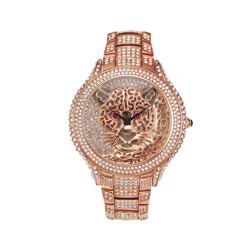 Personalized Diamond Leopard Quartz Watch Personalized Leopard Diamond Quartz Wome | Ectron Online