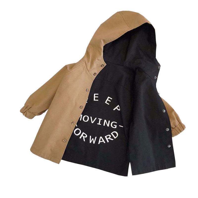 Boys' Reversible Spring Coats Boys wear coats on both sides in spring | Ectron Online