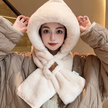 Winter Cycling Warm Hat & Scarf Set | Fleece-Lined Ear Protection Cycling Cold Protection Ear Protection F | Ectron Online