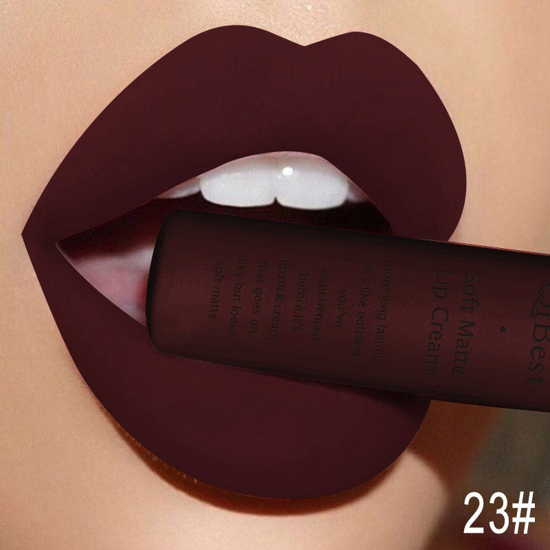 Qibest Matte Lipstick – Long-Lasting, Non-Transfer Formula Qibest makeup brand matte lipstick | Ectron Online