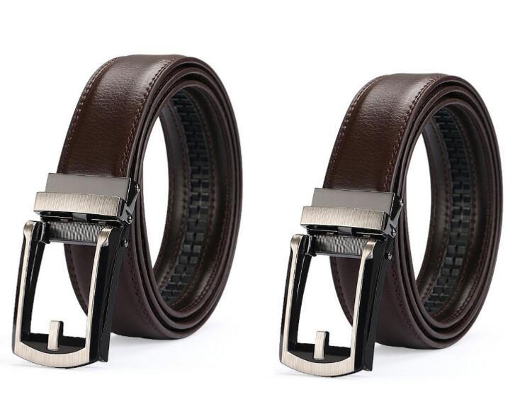 TV Belt Men's Comfort Click Fake Pin Buckle Men's Leather Belt