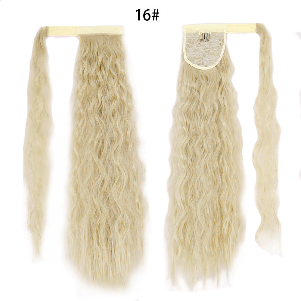 Water Wave Ponytail Wig - Elegant & Easy Style Ponytail Wig Water Wave Velcro Banding C | Ectron Online