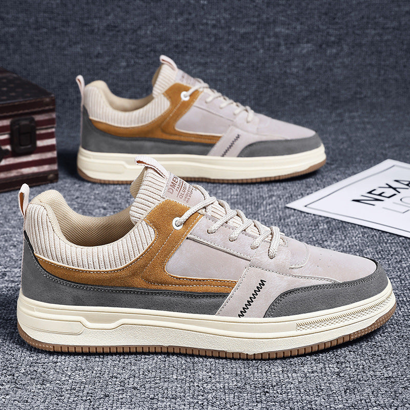 Men’s Low-Top Thick Sole Board Shoes – Sporty & Wear-Resistant Low-top Thick Bottom Wear-resistant Spor | Ectron Online