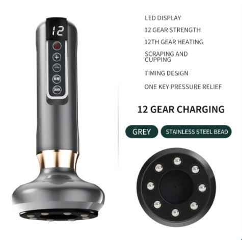 Electric Cupping Massager Electric Vacuum Cupping Massager For Body Anti-Cellulite Suction Cup Gua Sha Massage Body Cups Guasha Fat Burning Slimming Jars | Ectron Online