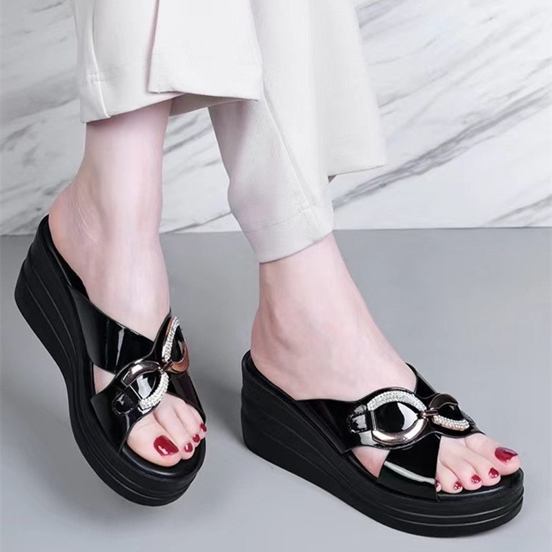 Thick Bottom Women's Wedgy Slippers Thick Bottom Women's Wedgy Slippers | Ectron Online