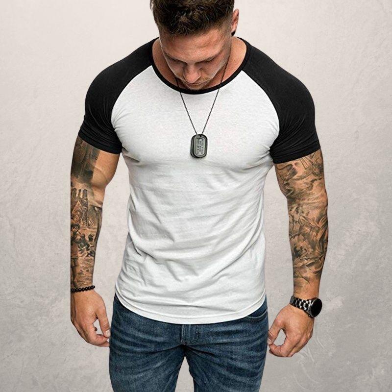 Men’s Color Block Raglan Sleeve T-Shirt – Stylish & Comfortable Color block raglan sleeve men's T-shirt | Ectron Online