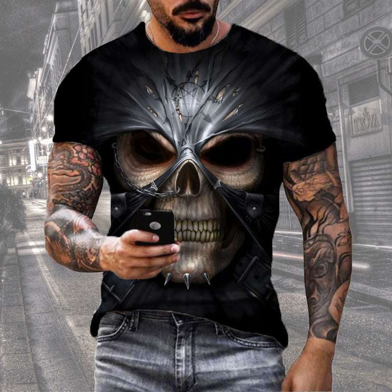 Men’s Digital Print Street Sports T-Shirt – Short Sleeve Tee Men's Digital Print Street Sports Short | Ectron Online