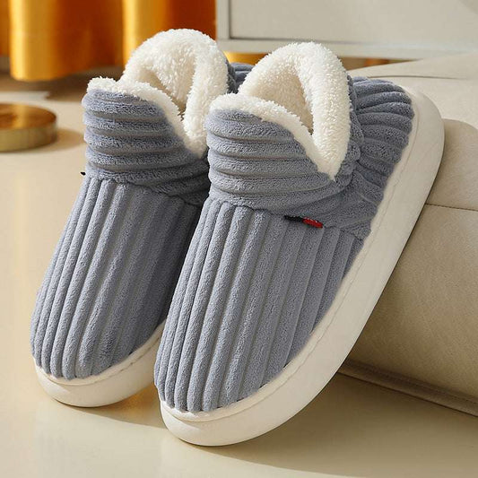 women’s autumn & winter thick-soled warm couple slippers