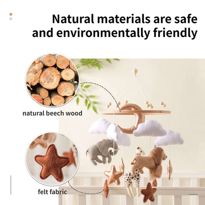 Forest Animal Crib Mobile Room Hand-eye Coordination Decoration Wi | Ectron Online