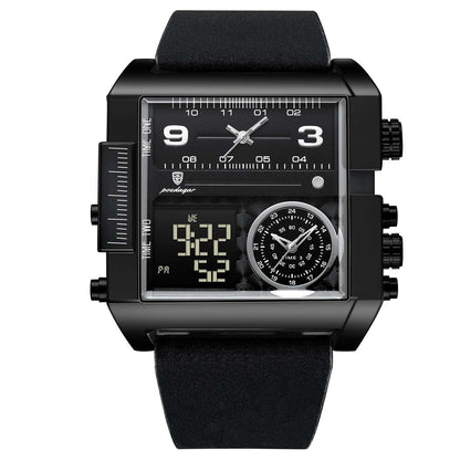 Men's Dual Display Quartz Watch Men's Fashion Double Display Electronic | Ectron Online