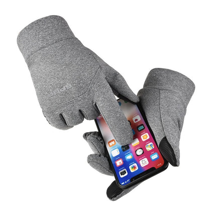 Windproof Waterproof Velvet Warm Waterproof Cycling Non-slip Full Finger Gloves