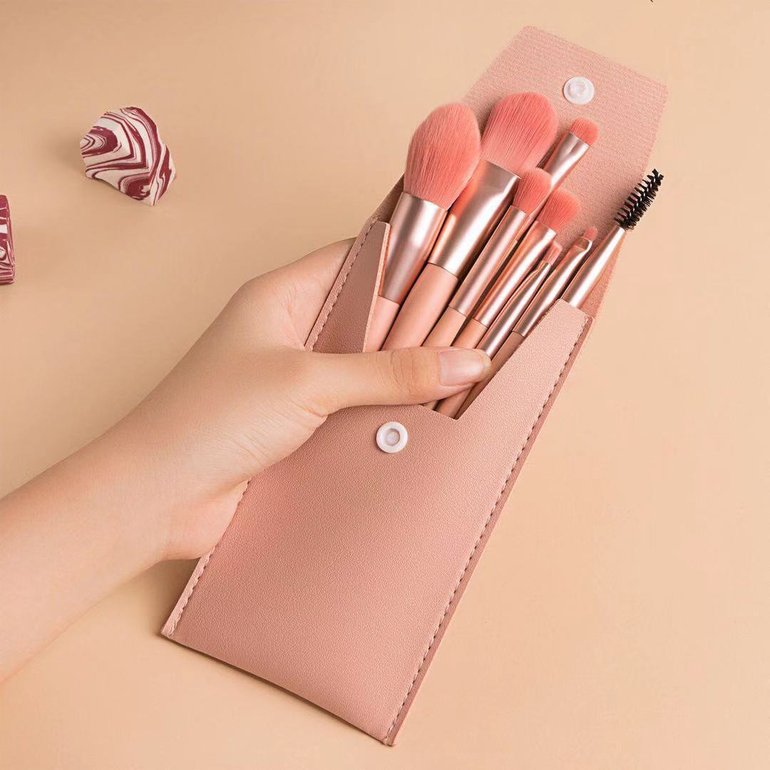 Page Title: Portable 8-Piece Mini Makeup Brush Set for Travel Travel Portable 8 Mini Makeup Brush Beau | Ectron Online