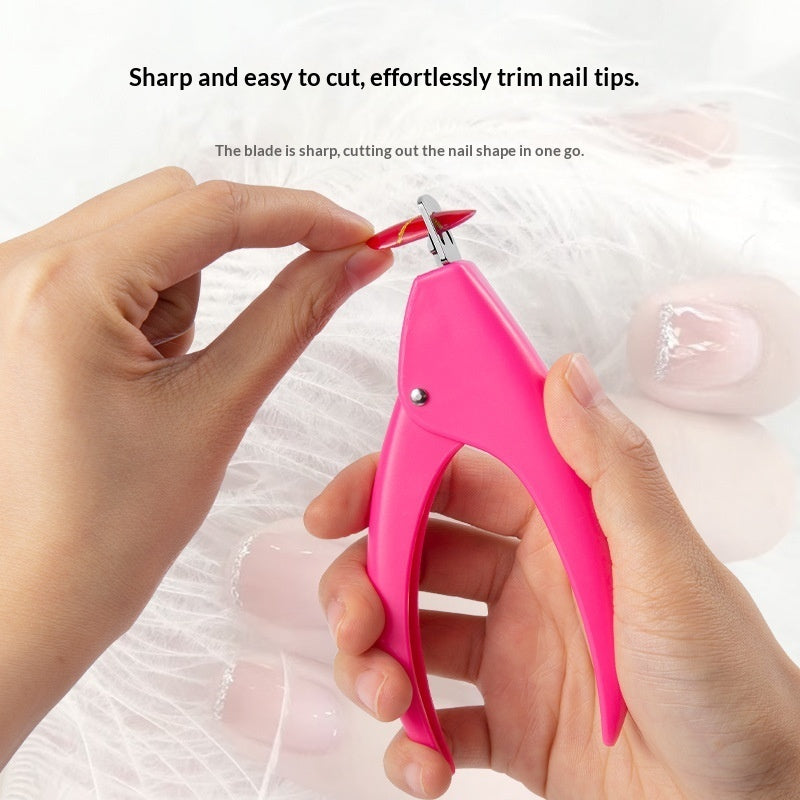 Crystal Light Therapy Extension Shaping Scissors Fake Nail Clippers Nail File Straight Scissors Manicure Tools