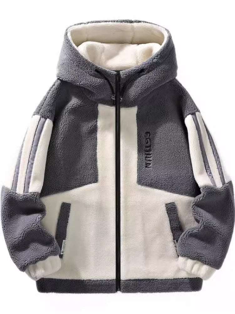 Men's Cozy Berber Fleece Jacket Men's Fashion Loose Berber Fleece Coat | Ectron Online
