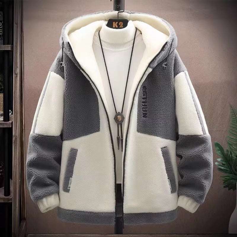 Men's Cozy Berber Fleece Jacket Men's Fashion Loose Berber Fleece Coat | Ectron Online