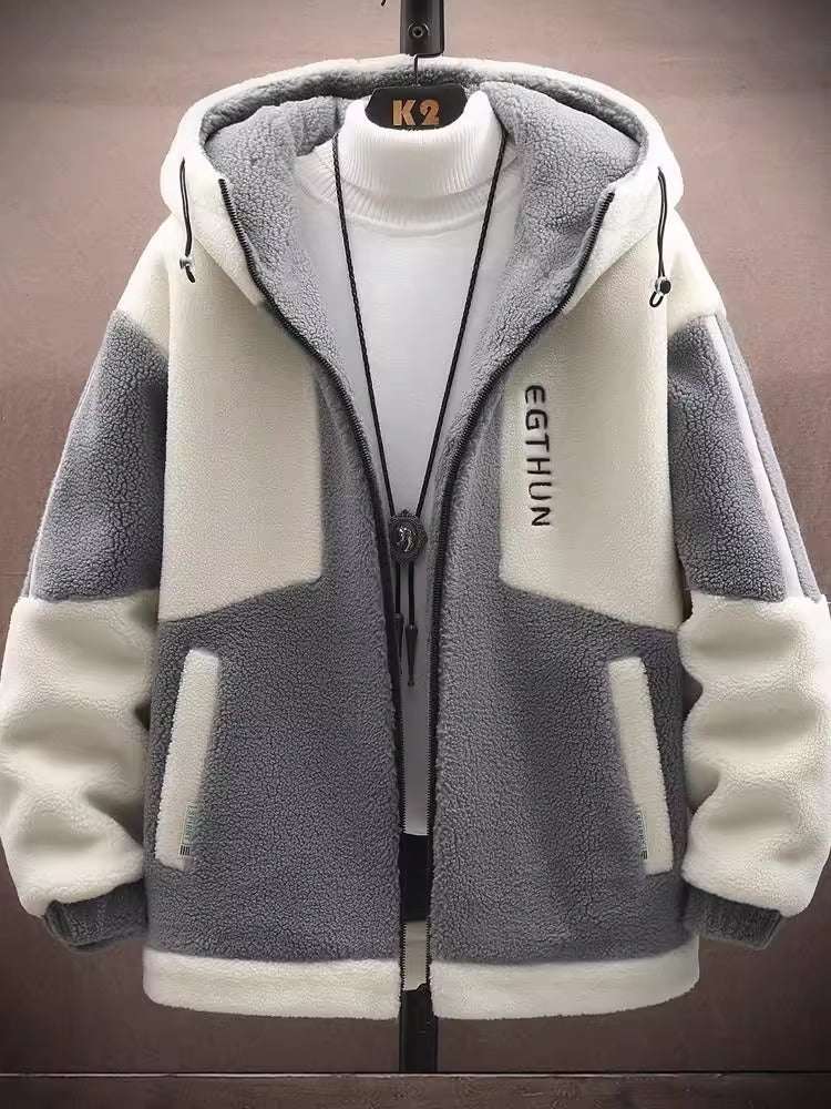Men's Cozy Berber Fleece Jacket Men's Fashion Loose Berber Fleece Coat | Ectron Online