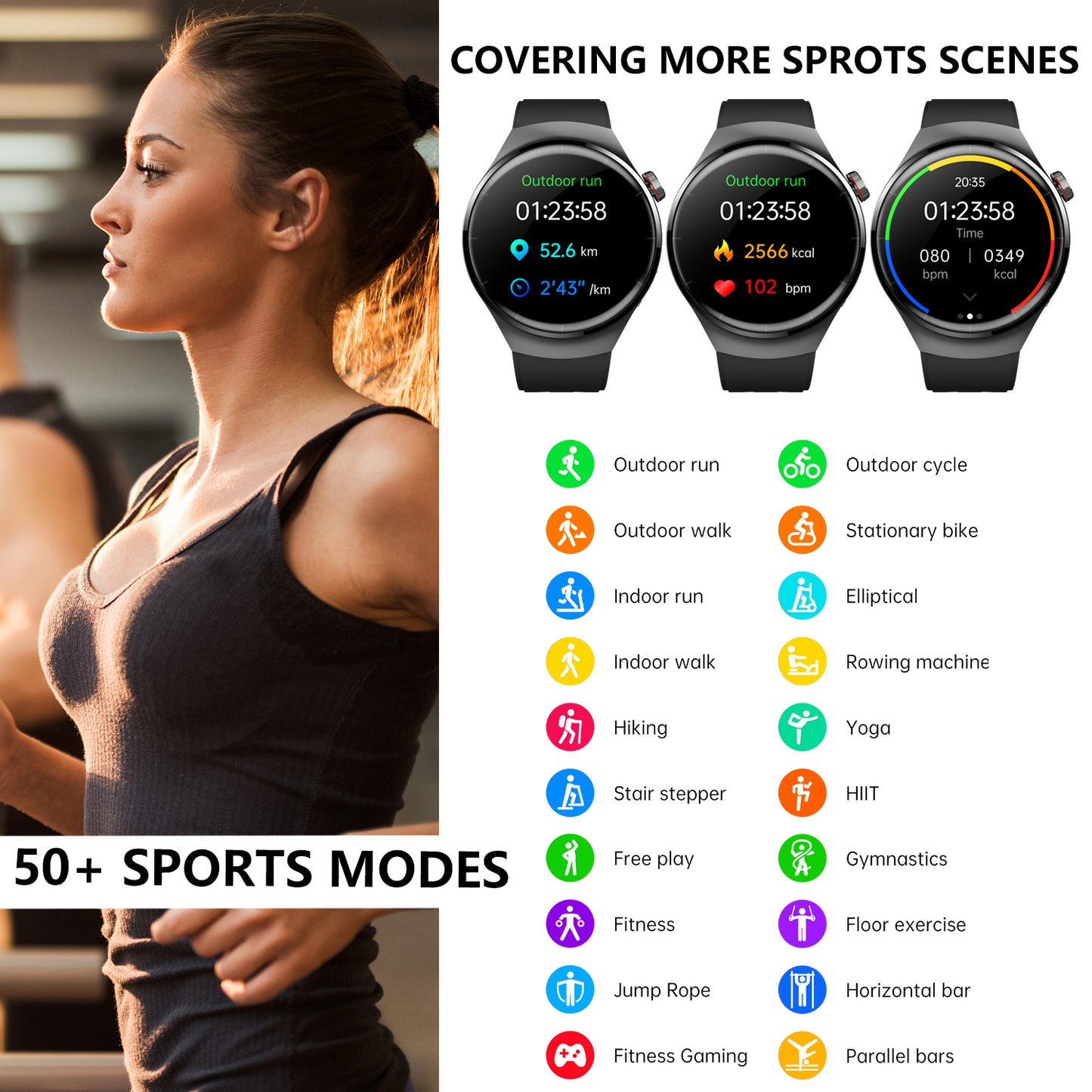 Fashion Smart Watch with Bluetooth Call | IPS Fitness & Health Tracker