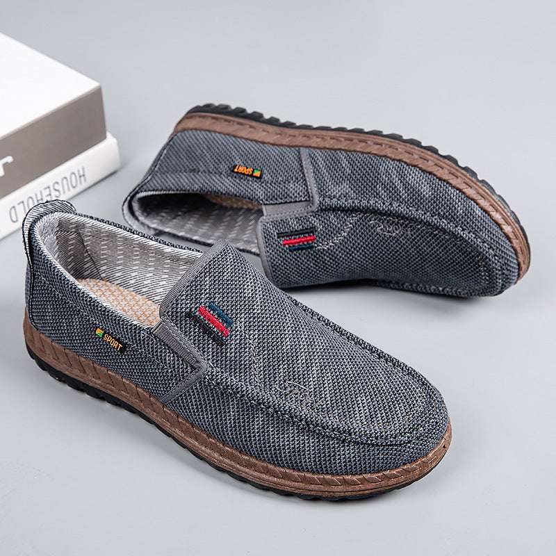 Men’s Breathable Canvas Shoes – Soft Bottom & Non-slip Grip Men's Breathable Canvas Shoes Soft Botto | Ectron Online