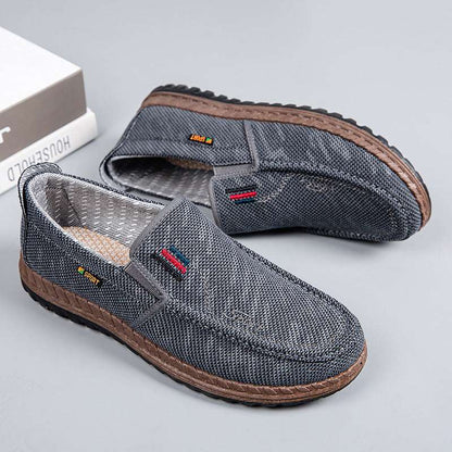 Men’s Breathable Canvas Shoes – Soft Bottom & Non-slip Grip Men's Breathable Canvas Shoes Soft Botto | Ectron Online