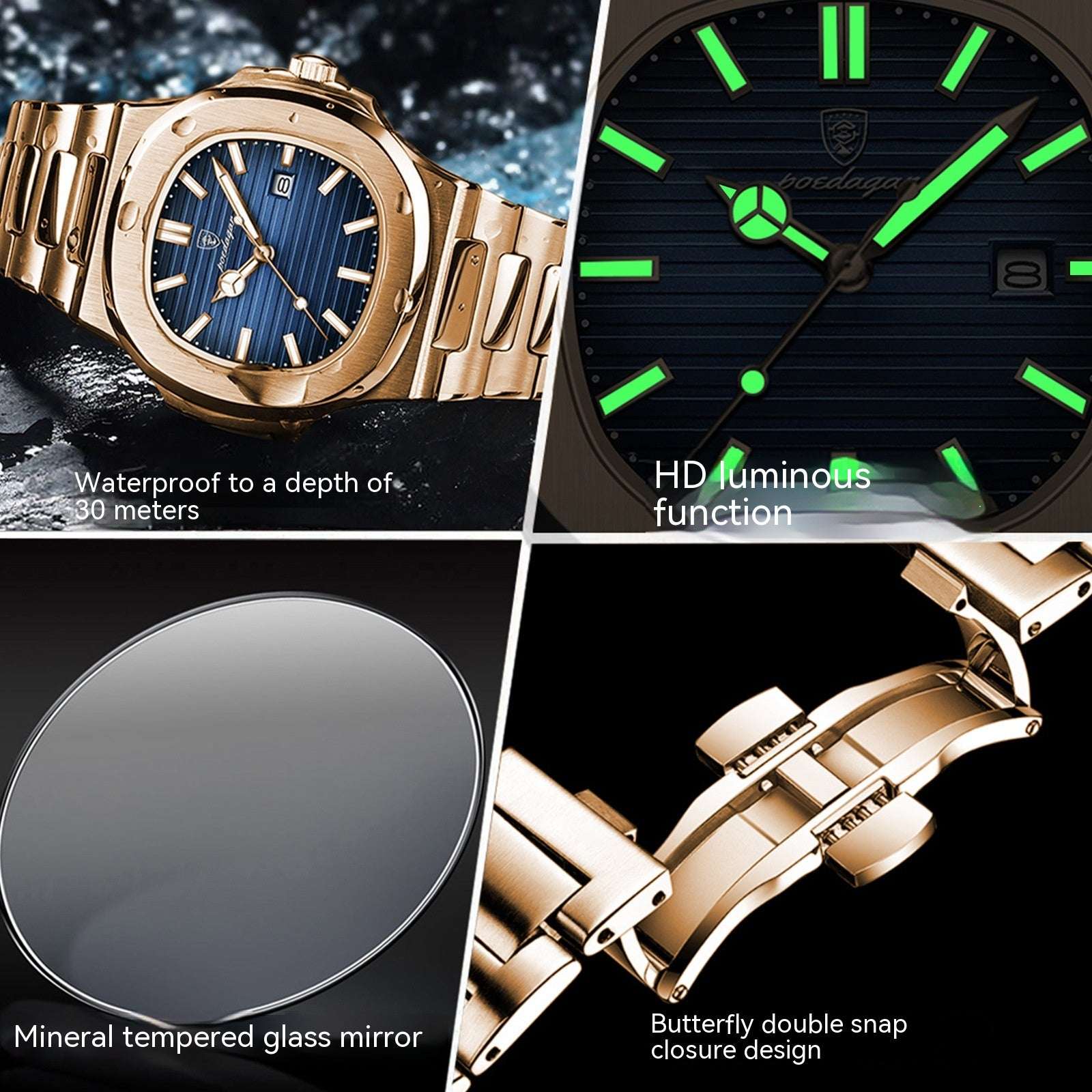 Ultra-thin Waterproof Luxury Quartz Watch Ultra-thin Waterproof Luxury Quartz Watc | Ectron Online