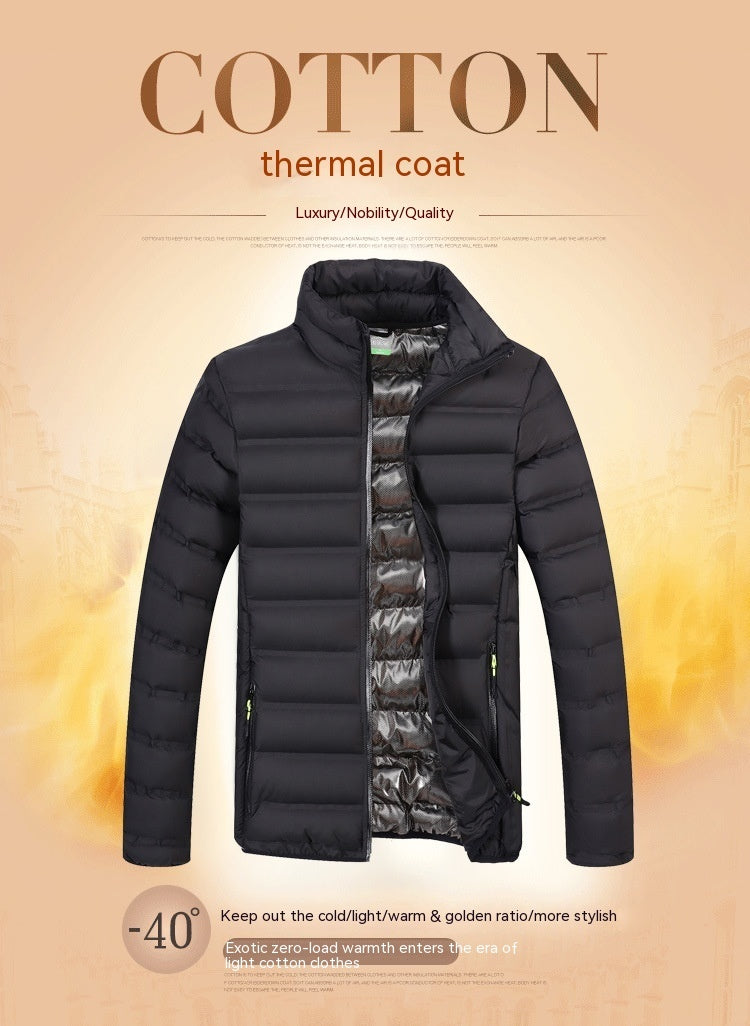 Korean Style Stand Collar Padded Jacket