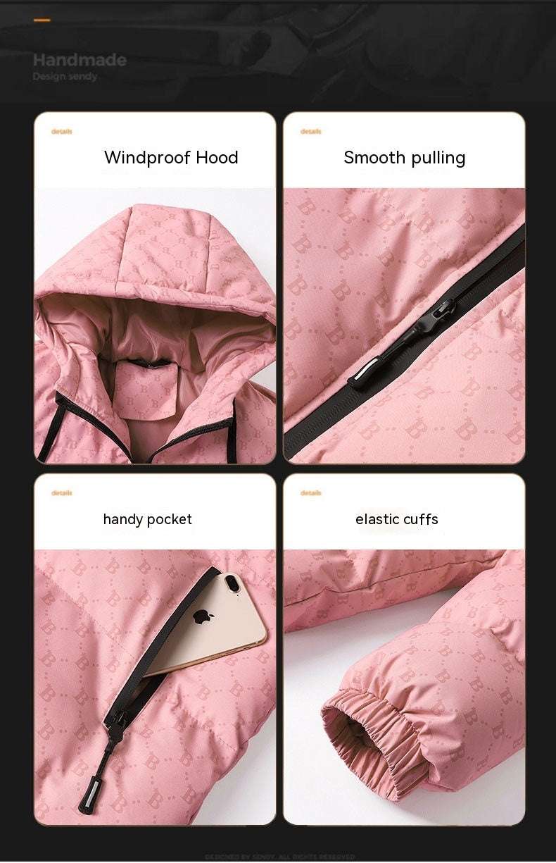 Men's Padded Hooded Cotton Coat