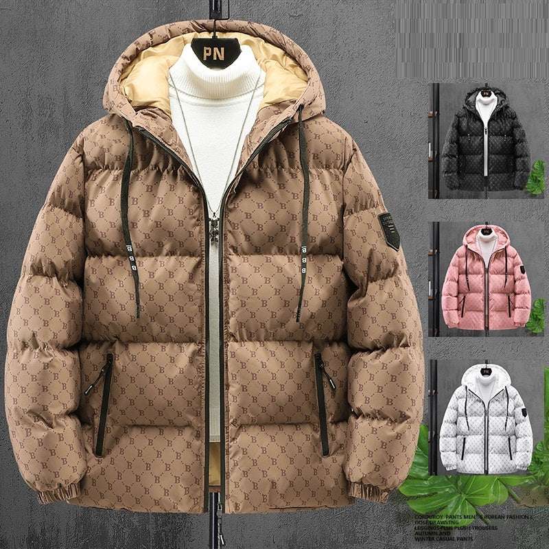 Men's Padded Hooded Cotton Coat