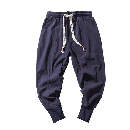 Cotton And Linen Feet Jarem Pants Tide Hip Hop Pants For Man