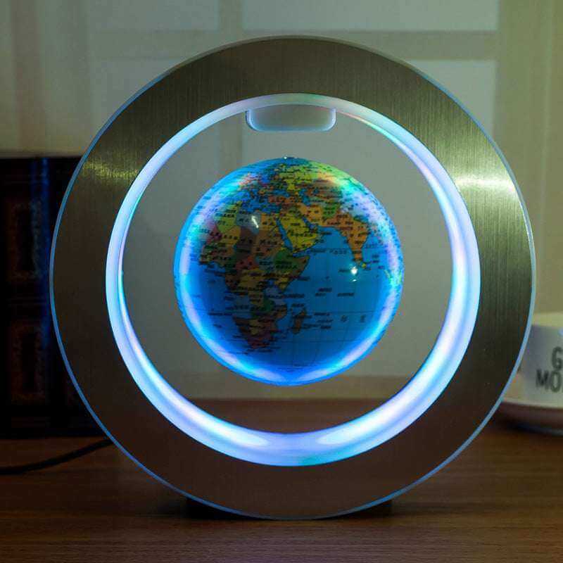 LED Floating Globe World Map Round LED World Map Floating Globe Magne | Ectron Online
