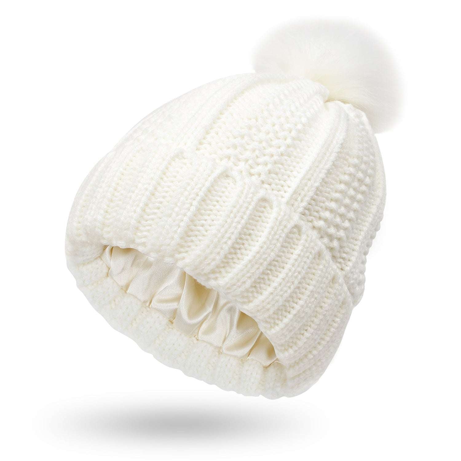 Winter Knitted Beanie Hat for Women Winter Knitted Hats Fashion Stretchy Lin | Ectron Online
