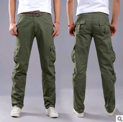 Men's multi-pocket overalls military pants casual trousers sports outdoor men's clothing