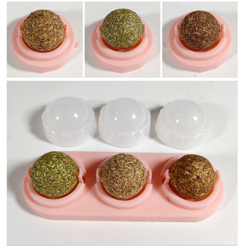 3pcs/lot Self-adhesive Rotated Catnip Lick Ball 3pcs/lot Self-adhesive Rotated Catnip Li | Ectron Online