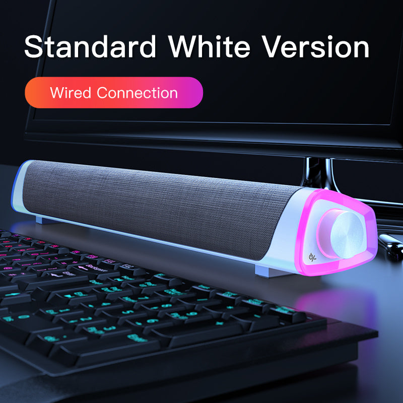 4D Computer Speaker Bar - Stereo Subwoofer for Macbook & PC Compatible with Apple, 4D Computer Speak | Ectron Online