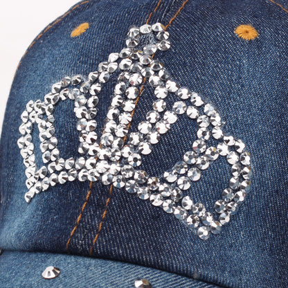 Casual personality diamond baseball cap