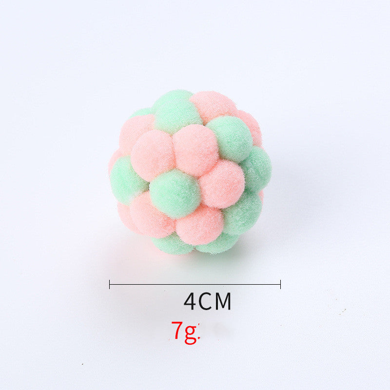 Pet cat toy elastic ball