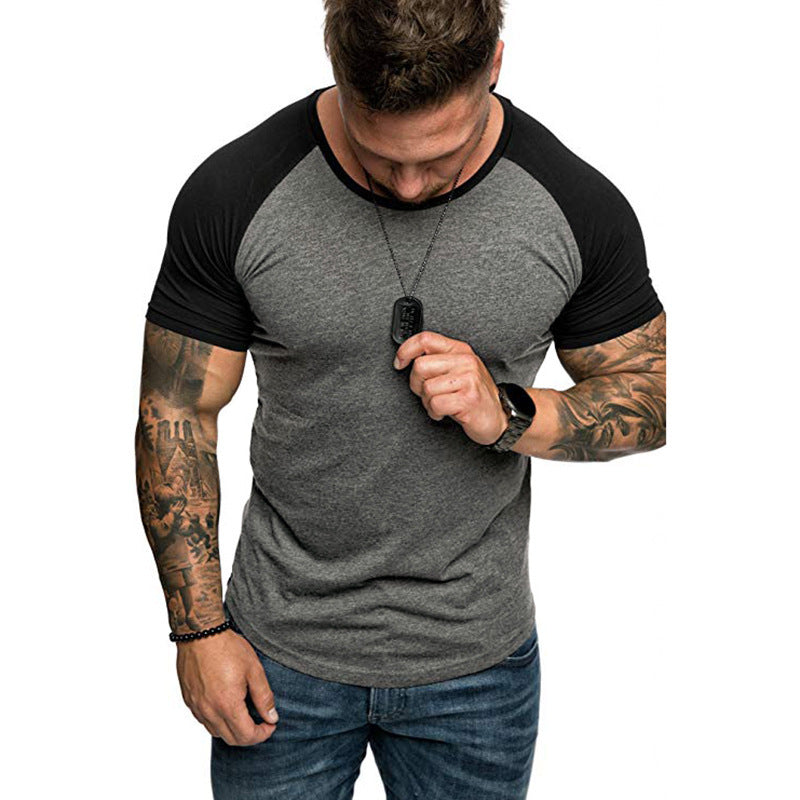 Men’s Color Block Raglan Sleeve T-Shirt – Stylish & Comfortable Color block raglan sleeve men's T-shirt | Ectron Online