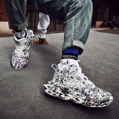 Net red shock-absorbing sneakers