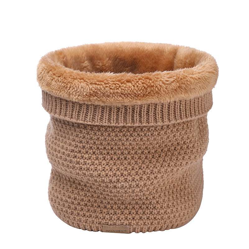 Plain Knitted Neck Gaiter Plain Knitted Scarf Outdoor Velvet Padde | Ectron Online