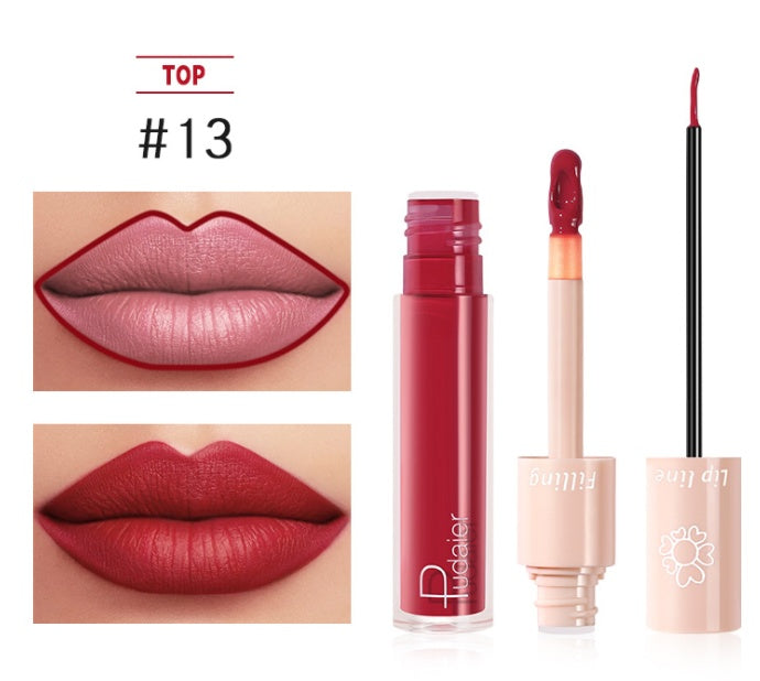 Pudaier Dual Lipstick & Lip Gloss Pudaier Dual Lipstick Lip Gloss Liquid L | Ectron Online