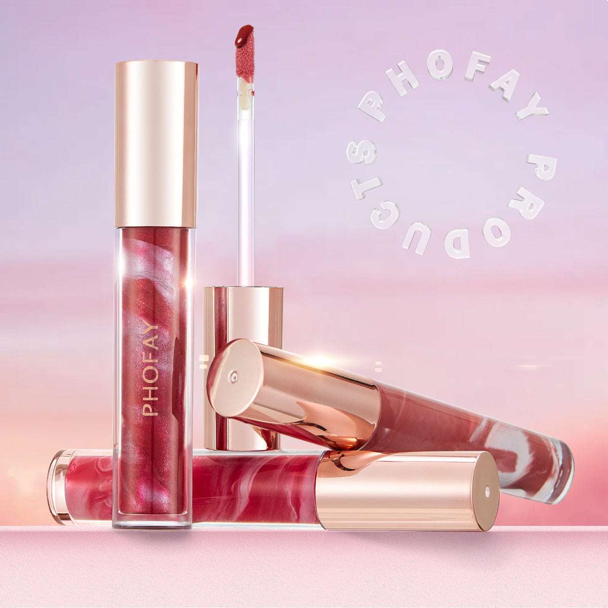 PHOFAY Rose Blooming Hydrating Lip Gloss PHOFAY Rose Blooming Hydrating Lip Gloss | Ectron Online