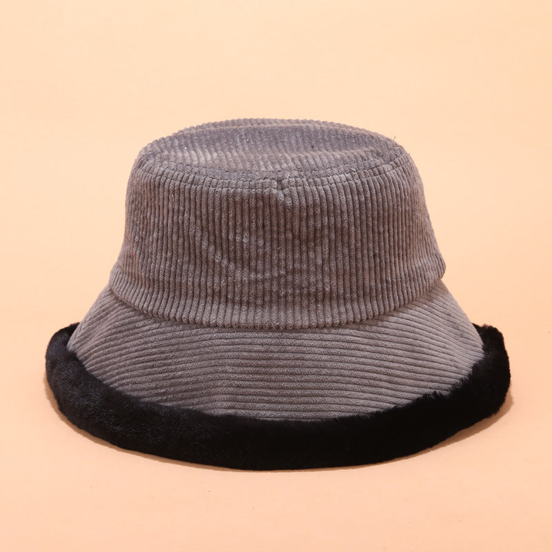 Corduroy fisherman hat